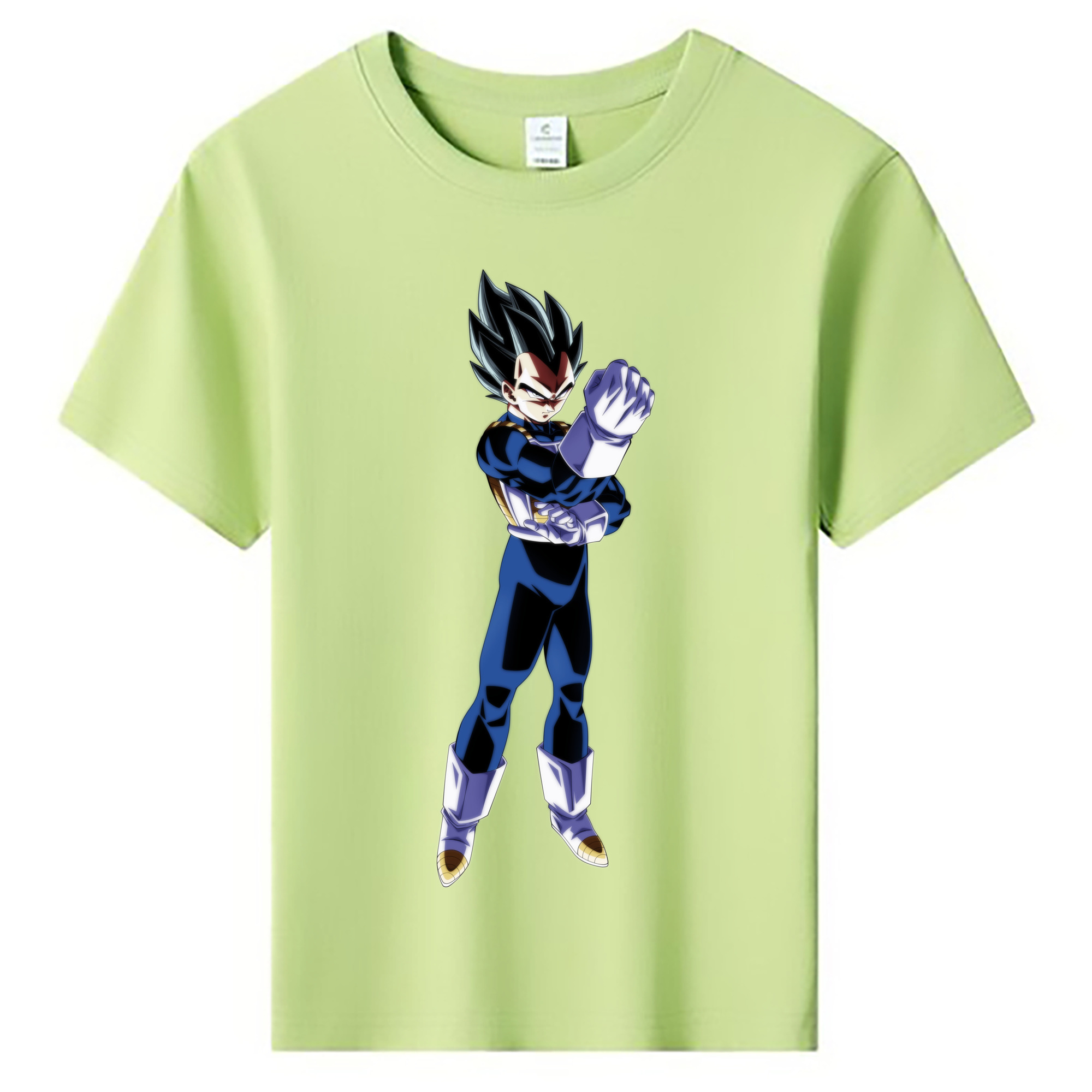 （画像用） ドラゴンボール ベジータ四世（Bejīta Yonsei）DRAGON BALL Vegeta IV 綿100％キッズTシャツ（フロントプリント）